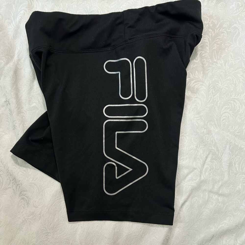 Fila black biker shorts